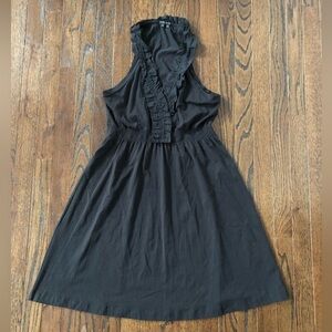 Theory Women’s S Razorback Ruffled V-Neck A-Line Cotton Dress - EUC!